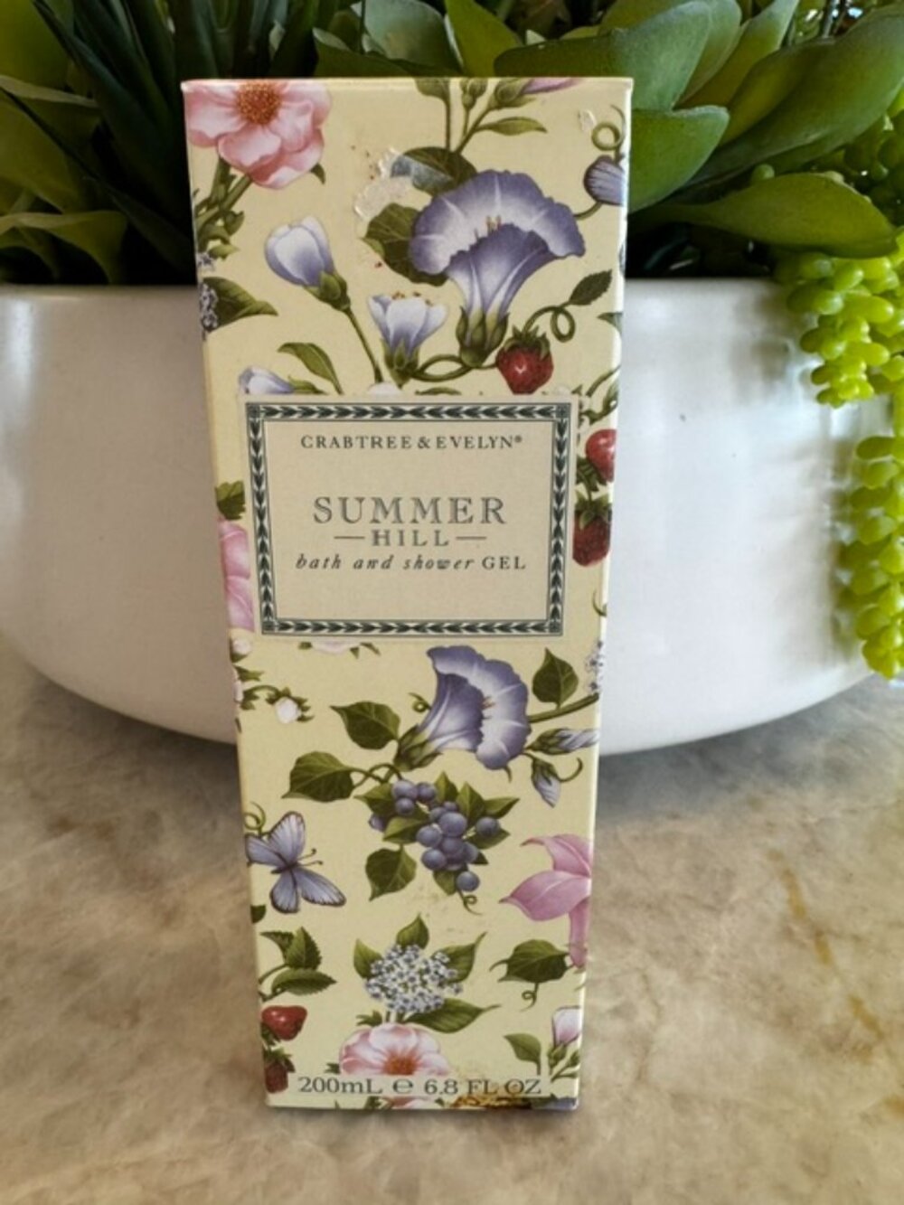 New Crabtree & Evelyn SUMMER HILL Bath & Shower Gel Body Wash 6.8oz/200ml